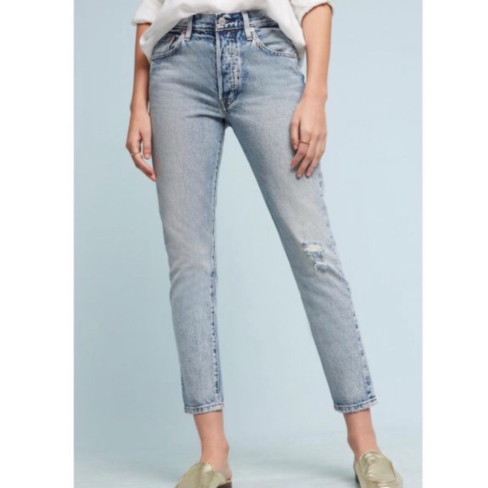 Levi’s 501 skinny jeans Dune wash